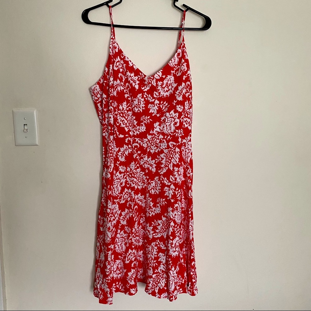 Bright Red Gap Summer Dress